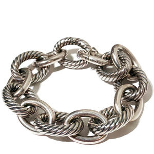 David Yurman Extra Large Link Sterling Bracelet